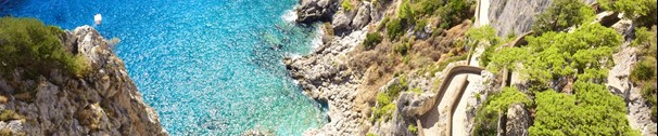 beautiful Italy coast of Capri